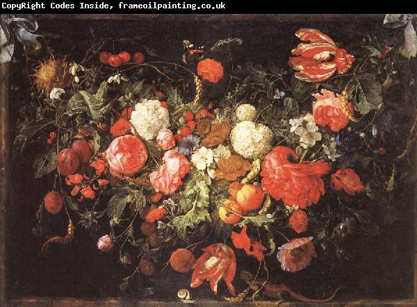 Jan Davidsz. de Heem A Festoon of Flowers and Fruit